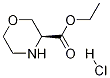 (S)-Ethyl morpholine-3-carboxylate hydrochloride Structure