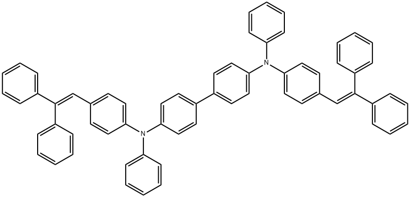 N,N'-BIS(4-(2,2-DIPHENYLETHEN-1-YL)PHENYL)-N,N'-BIS(PHENYL)BENZIDINE 化学構造式