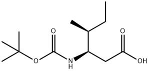 Boc-L-beta-homoisoleucine Struktur