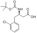 BOC-(R)-3-AMINO-4-(2-CHLORO-PHENYL)-BUTYRIC ACID Struktur