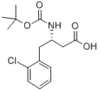 BOC-(S)-3-AMINO-4-(2-CHLORO-PHENYL)-BUTYRIC ACID Struktur