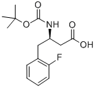 BOC-(R)-3-AMINO-4-(2-FLUORO-PHENYL)-BUTYRIC ACID Struktur