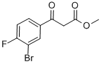 3-BROMO-4-FLUORO-BETA-OXO-BENZENEPROPANOIC ACID METHYL ESTER Struktur