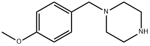 1-(4-メトキシベンジル)ピペラジン 化学構造式