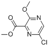 6-氯-3-甲氧基吡嗪-2-羧酸甲酯 结构式