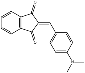 1,3-Indandione, 2- (4-dimethylaminophenylmethylene) Structure