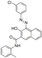 4-[(3-CHLOROPHENYL)AZO]-3-HYDROXY-N-(2-METHYLPHENYL)NAPHTHALENE-2-CARBOXAMIDE,21889-25-8,结构式