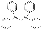 メチレンビス(ジフェニルアルシン) 化学構造式