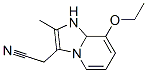 Imidazo[1,2-a]pyridine-3-acetonitrile, 8-ethoxy-1,8a-dihydro-2-methyl- (9CI) Structure