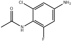 N1-(4-AMINO-2-CHLORO-6-FLUOROPHENYL)ACETAMIDE 化学構造式
