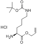 H-LYS(BOC)-ALLYL ESTER HCL 化学構造式