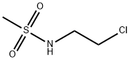 N-(2-chloroethyl)methanesulphonamide  Struktur
