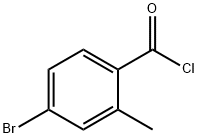 Benzoyl chloride, 4-bromo-2-methyl- 结构式