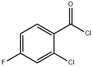 2-Chloro-4-fluorobenzoyl chloride Struktur