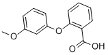 2-(3-メトキシフェノキシ)安息香酸 化学構造式