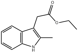 2-甲基-3-吲哚乙酸乙酯, 21909-49-9, 结构式