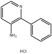 2-苯基吡啶-3-胺盐酸盐, 219121-62-7, 结构式
