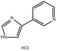 3-(3H-Imidazol-4-yl)-pyridine 化学構造式