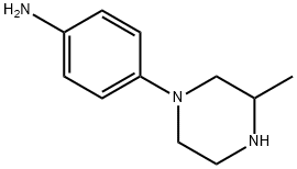 Benzenamine, 4-(3-methyl-1-piperazinyl)- (9CI) 化学構造式