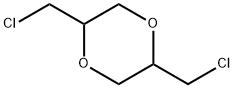 2,5-ビス(クロロメチル)-1,4-ジオキサン 化学構造式