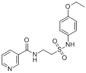 21925-23-5 N-[2-[[(4-Ethoxyphenyl)amino]sulfonyl]ethyl]-3-pyridinecarboxamide