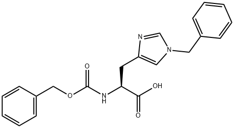 N-CBZ-BZL-组氨酸, 21929-66-8, 结构式