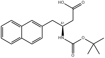 BOC-(S)-3-氨基-4-(2-萘基)-丁酸,219297-11-7,结构式