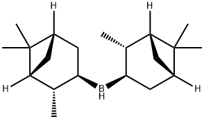 (-)-二异松蒎基硼烷,21932-54-7,结构式
