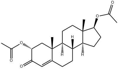 2β,17β-Diacetoxyandrost-4-en-3-one Struktur