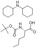 N-シクロヘキシルシクロヘキサンアミン・N-[(1,1-ジメチルエトキシ)カルボニル]-L-ノルロイシン 化学構造式