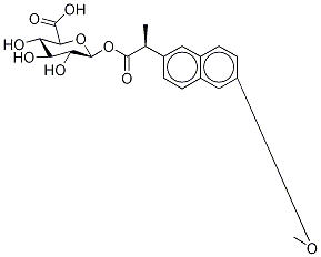 (S)-Naproxen Iso-acyl-β-D-glucuronide Structure