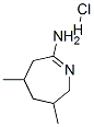 2H-Azepin-7-amine,3,4,5,6-tetrahydro-3,5-dimethyl-,monohydrochloride(9CI) Struktur