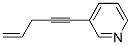 Pyridine, 3-(4-penten-1-ynyl)- (9CI) 结构式