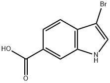 3-溴吲哚-6-甲酸,219508-19-7,结构式