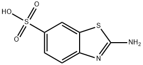 2-aminobenzothiazole-6-sulphonic acid Structure