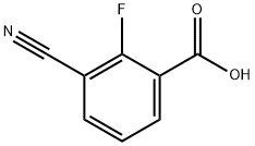 3-氰基-2-氟苯甲 结构式