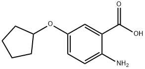 2-氨基-5-环戊氧基苯甲酸,219527-53-4,结构式