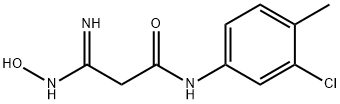 (3Z)-3-AMINO-N-(3-CHLORO-4-METHYLPHENYL)-3-(HYDROXYIMINO)PROPANAMIDE 结构式