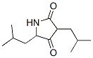 2,4-Pyrrolidinedione, 3,5-bis(2-methylpropyl)- (9CI) 化学構造式