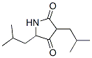 2,4-Pyrrolidinedione, 3,5-bis(2-methylpropyl)- (9CI) Structure