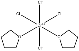 四氯双(四氢呋喃)合锆, 21959-01-3, 结构式