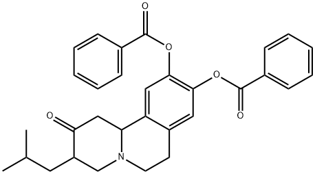 21965-74-2 2H-Benzo[a]quinolizin-2-one,  1,3,4,6,7,11b-hexahydro-9,10-dihydroxy-3-isobutyl-,  dibenzoate  (ester)  (8CI)