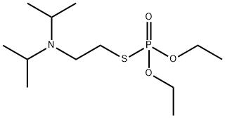 S-(2-(Diisopropylamino)ethyl) O,O-diethyl phosphorothioate Structure