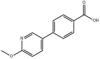 4-(2-Cyanopyridin-3-yl)benzoic acid Structure