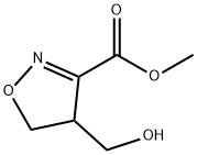 3-Isoxazolecarboxylic acid, 4,5-dihydro-4-(hydroxymethyl)-, methyl ester (9CI) Structure