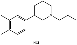 3-(3,4-DIMETHYLPHENYL)-1-PROPYL-PIPERIDINE HYDROCHLORIDE,219704-16-2,结构式