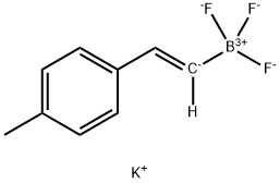 POTASSIUM 4-METHYL-BETA-STYRYLTRIFLUOROBORATE 化学構造式