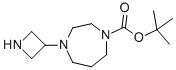 4-(3-AZETIDINYL)HEXAHYDRO-1H-1,4-DIAZEPINE-1-CARBOXYLIC ACID 1,1-DIMETHYLETHYL ESTER 结构式