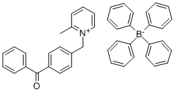 1-(4-[BENZOYL] BENZYL)-2-METHYLPYRIDINIUM TETRAPHENYLBORATE,219733-10-5,结构式