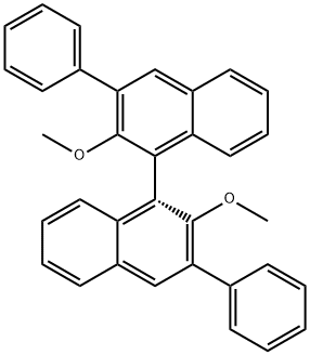 R-2,2'-diMethoxy-3,3'-diphenyl-1,1'-Binaphthalene Struktur
